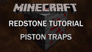 Minecraft Redstone Tutorial - Piston Traps (Works For Xbox 360 Edition)