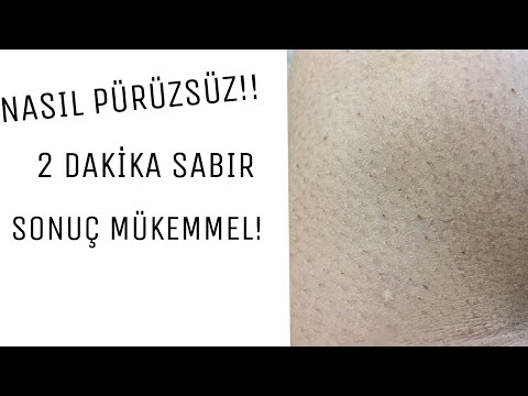 SADECE 2 DAKİKA! || PÜRÜZSÜZ, LAZERLİ GİBİ, BATIKSIZ BACAKLAR