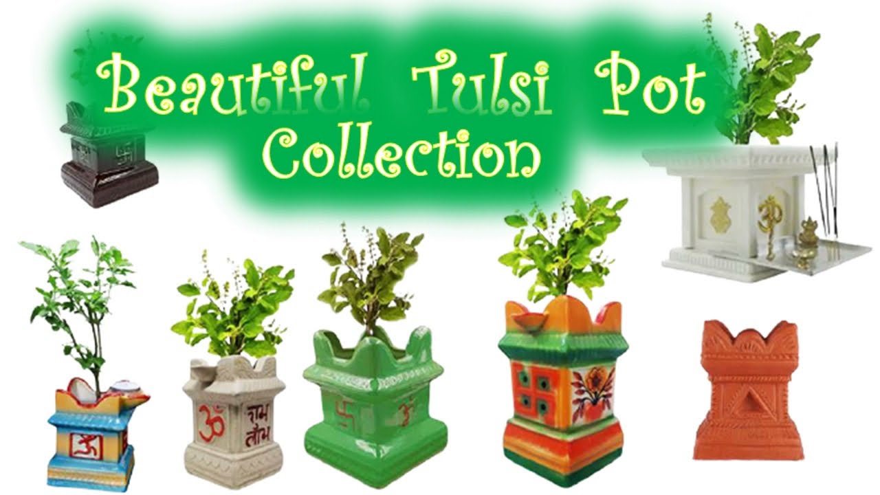 Tulsi Pot Collection| Holi Basil| Tulsi Planter| Tulsi Mandir| #Planter #tulasiplanter
