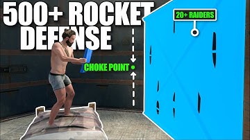 I angered a 20+ deep ZERG to raid me with 500+ rockets in Rust...