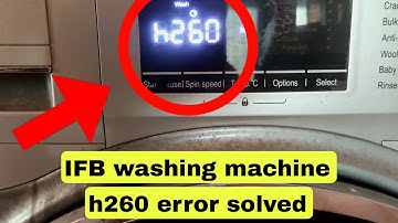 IFB washing machine h26 error code