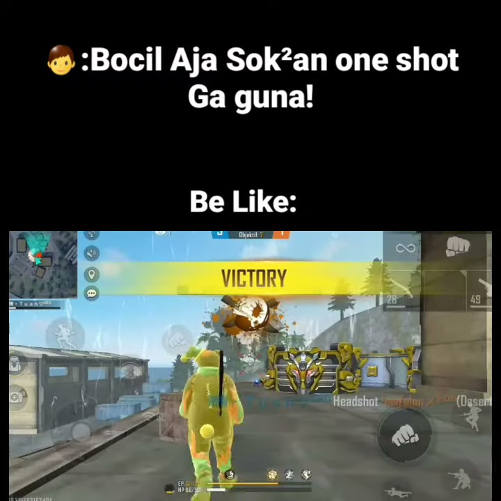 STORY WA FF 30 DETIK KEREN || Bocil aja sok2 an one  shot!.