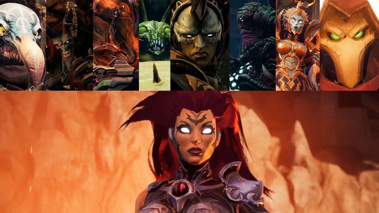 Darksiders 3 All Sin Fights With Related Cutscenes