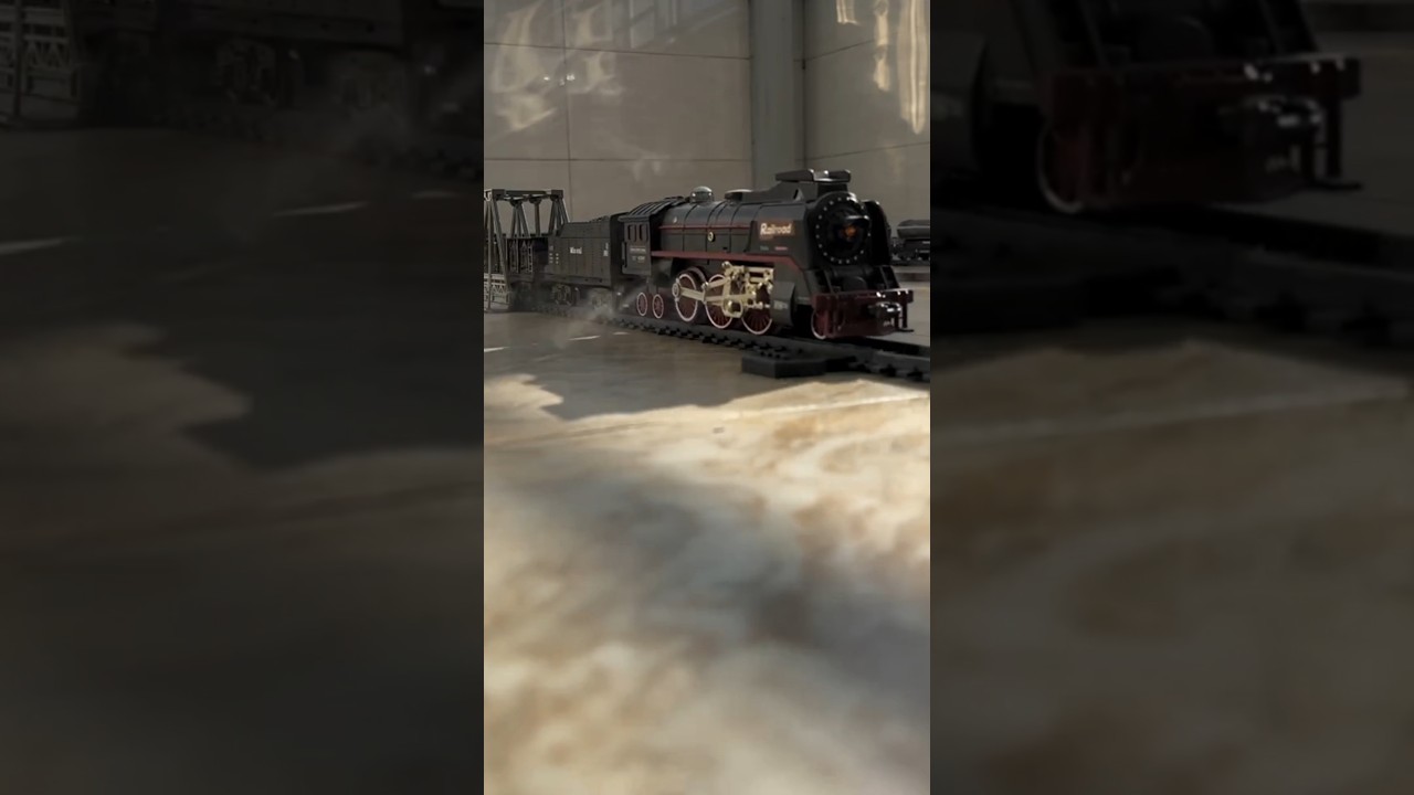 Satisfying Miniature Train Running Perfectly on Track 🚆