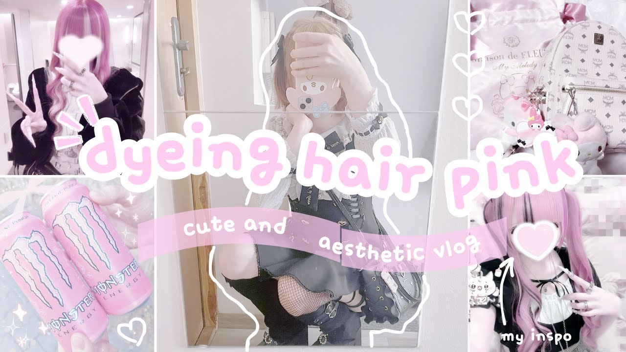 🪞cute hair dyeing vlog 🎀 - jiraikei hair failed or succeed?