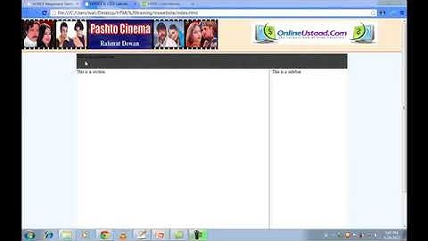 Advance HTML 5 and Css 3 website layout in urdu/hindi part 3/8