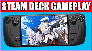 Azur Lane Crosswave - Steam Deck Gameplay