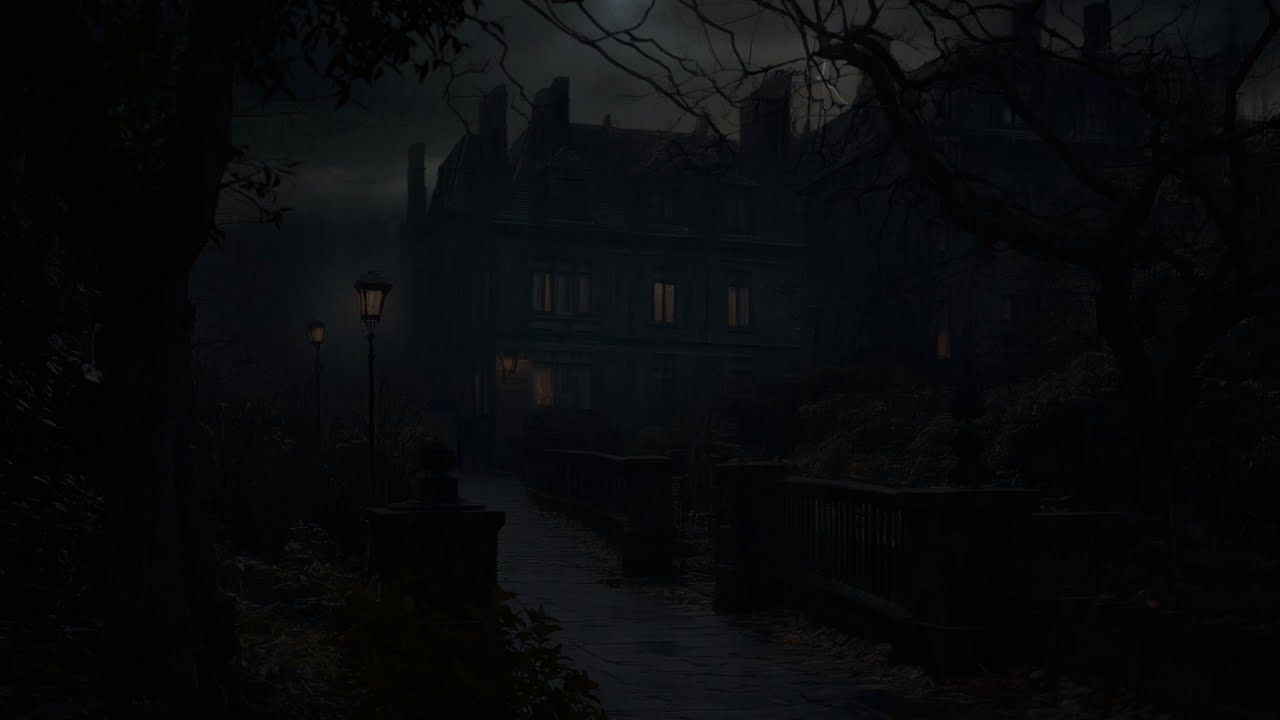 🏚️ Eerie Thunderstorm Over Abandoned Forest Mansion | Full Storm&Rain Ambience | 11 HOURS