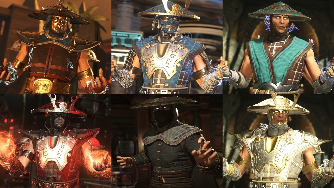 Custom Raiden skins showcase - Injustice 2 (Dialogue, Clash Interactions & Win Poses)