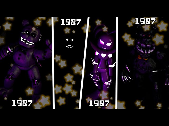 Todas as versões do fredbear- Evoluções na Franquia #1