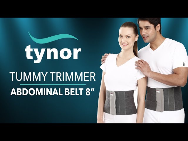 How to wear Tynor Tummy trimmer or Abdominal Support 8 with uniform  compression to slim abdomen 