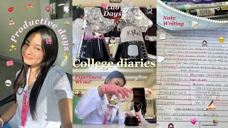 College diaries: Laboratory day, finish reqs wt me,productive days,experiment wt me!‍