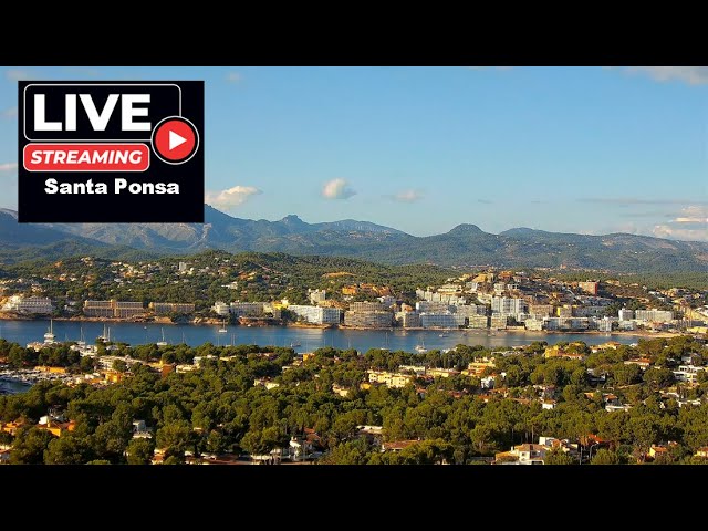 🌤️Live Weather Cam Santa Ponsa & Sierra de Tramuntana | 4K UHD | 24/7 #mallorca  #Weather #Balearics