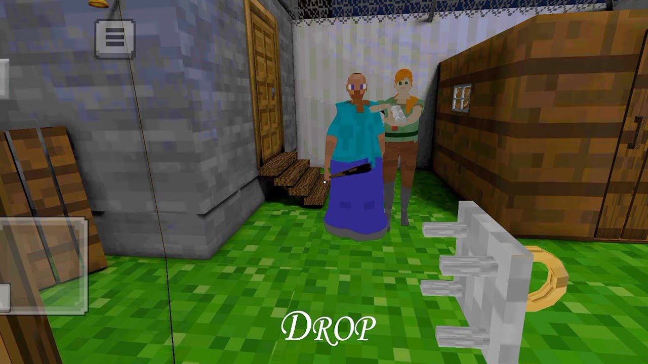 Granny Game Horror Escape Gameplay | Playing As Minecraft Granny Mod 