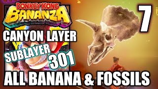 Donkey Kong Bananza - Canyon Layer SL301 - All Bananas & Fossils - Gameplay Walkthrough Part 7