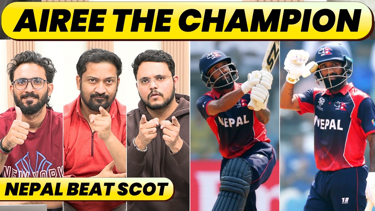 🔴NEPAL VS SCOTLAND: AIREE THE TIGER, KAMI JI WELL DONE. NEPAL SIGNS OFF WITH A WIN