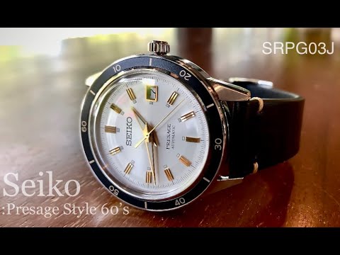 Seiko - Presage Style 60's ( SRPG03J ) - YouTube