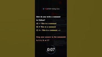 How Do You Write Comments in Python? Test Your Skills! 📝 #PythonTips #shorts #youtubeshorts