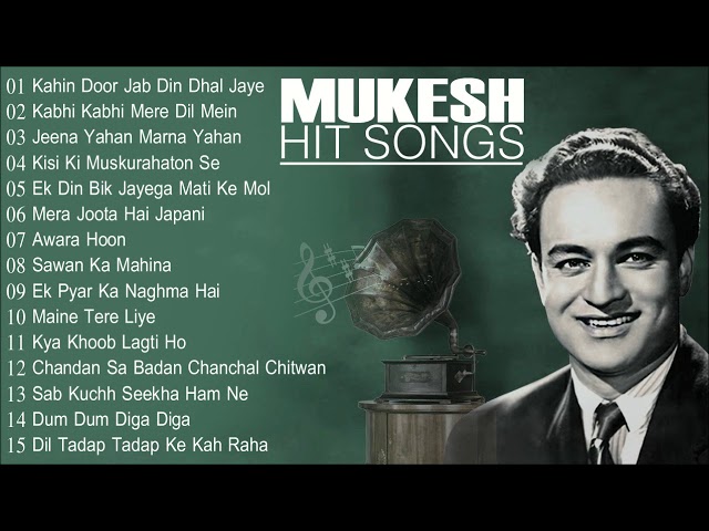 The Melodious - Mukesh Hit Song - Old Bollywood Hits | Mukesh Special | JUKEBOX class=