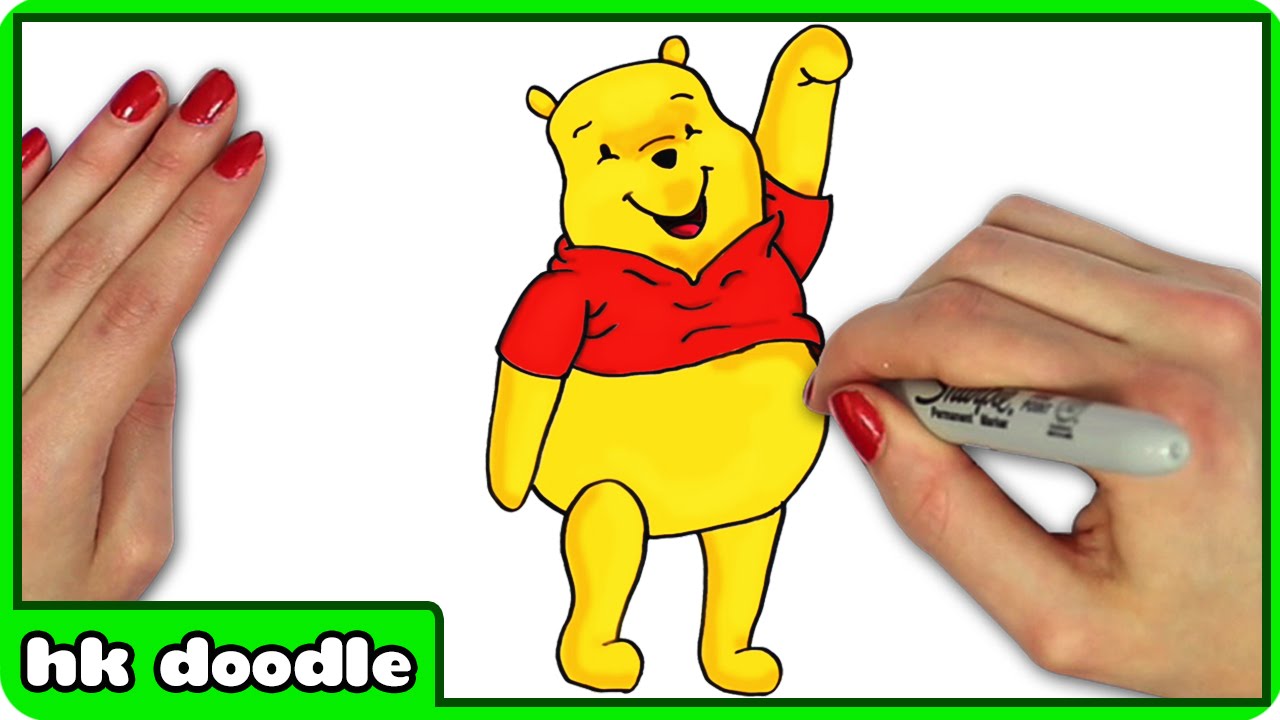 How To Draw Winnie the Pooh - Easy Step by Step Disney Cartoon Drawing