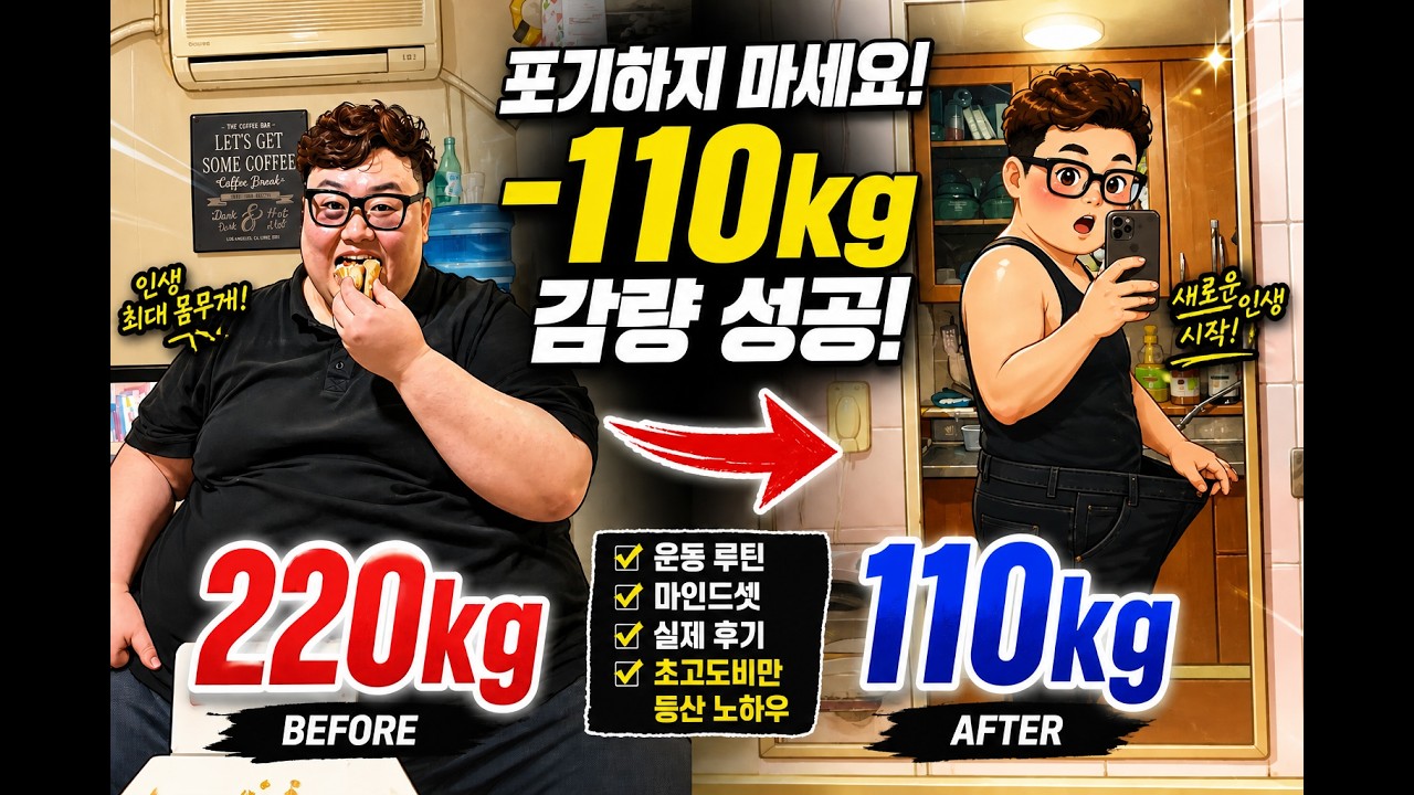 220kg에서 110kg으로, 초고도비만인 내가 산을 오르기 시작한 진짜 이유 (만월산 편) - YouTube