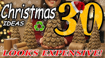 30 DIY kerstdecoratie-ideeën die er duur uitzien maar bijna niets kosten!