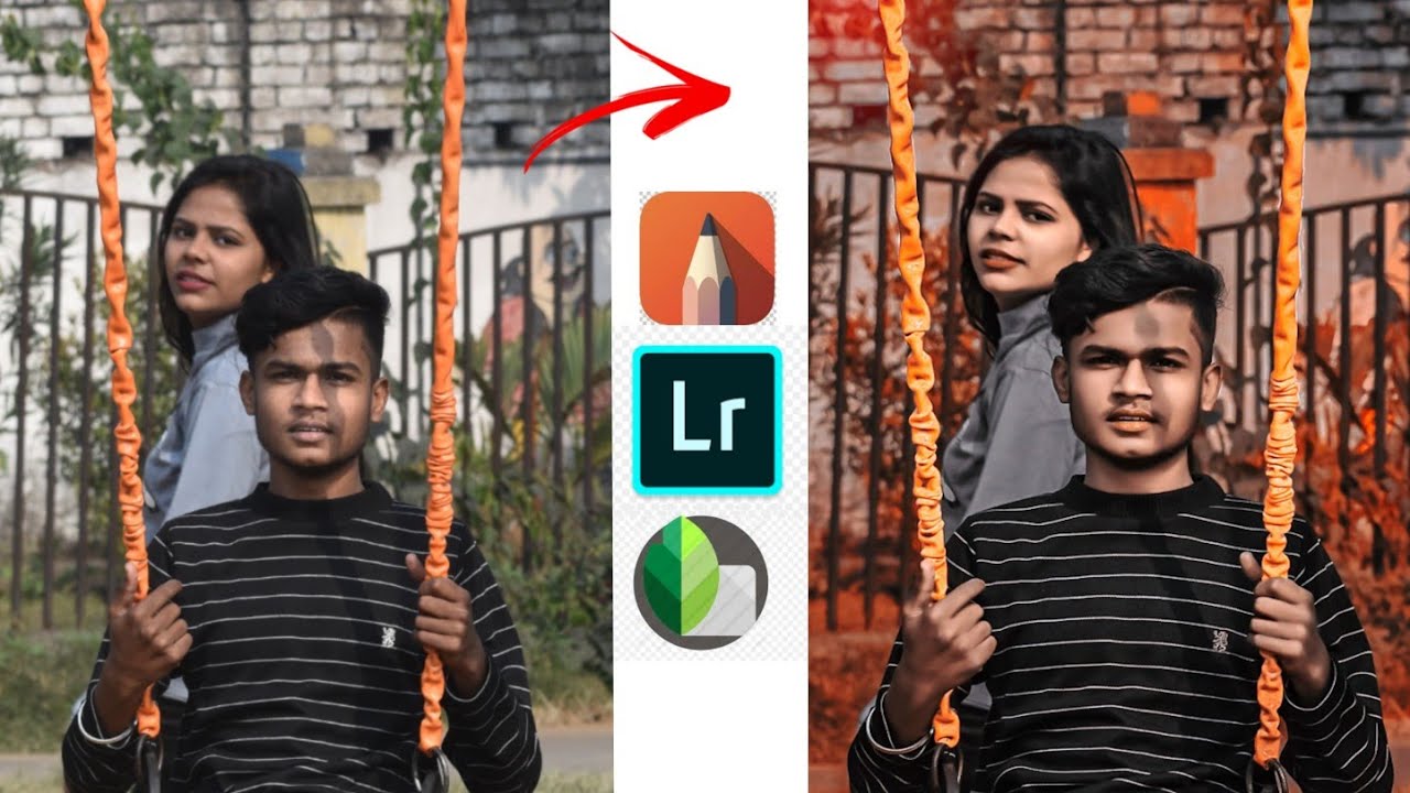 Lightroom best photo editing tutorial || 2020 new editing || red tone background colour change