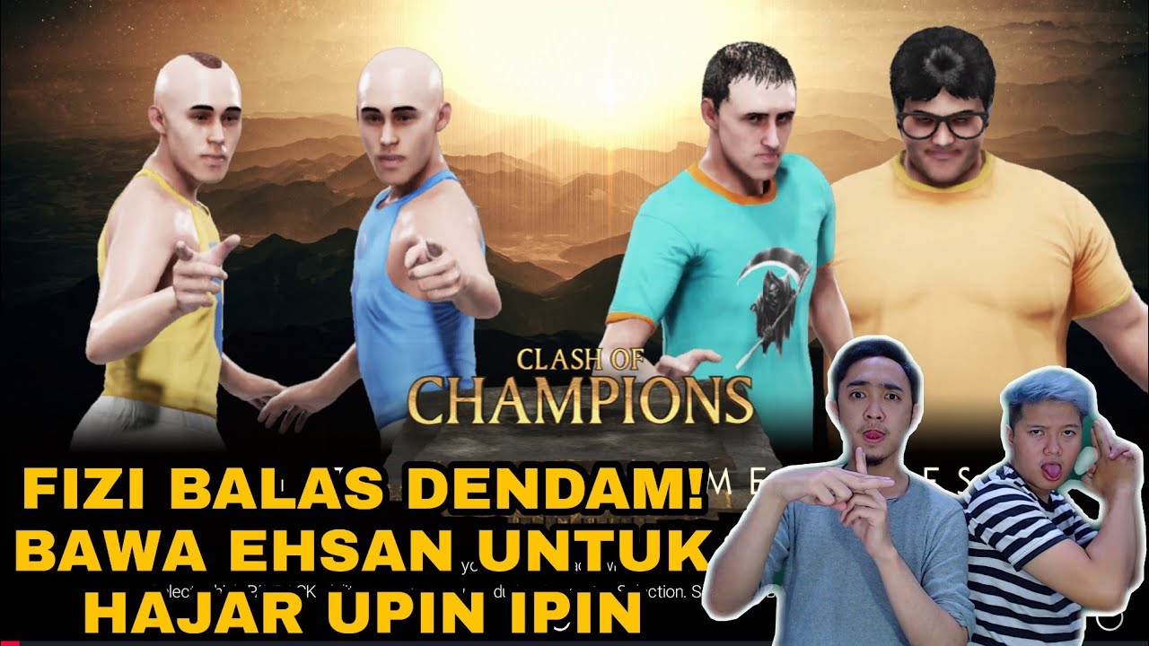 BALAS DENDAM FIZI KEPADA UPIN IPIN - WWE2K19