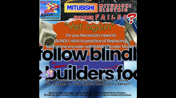 Mitsubishi ServoMotor troubleshooting Support in Dubai, Get Encoder Signal Checked, buy Get Replaced