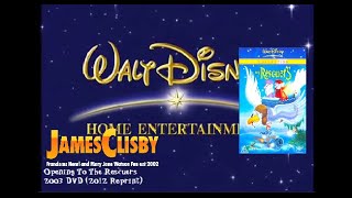 Opening To The Rescuers 2003 Dvd 2012 Reprint