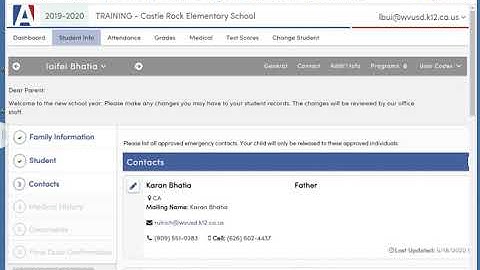 Student Data Confirmation Process