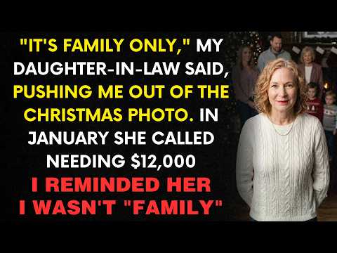 My DIL Pushed Me Out Of The Christmas Photo: "Family Only"—Then In January, She Texted: "I Need $12K