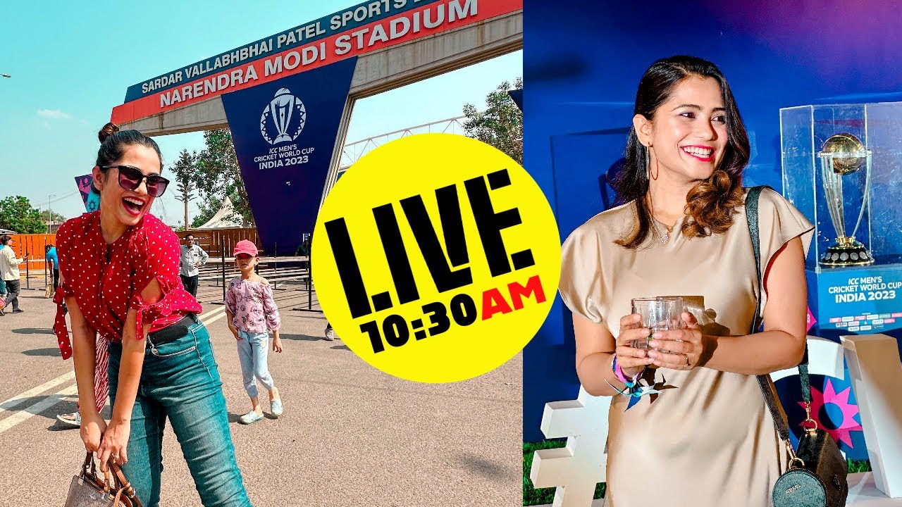 Live 1: from the Stadium: India vs Pakistan CWC 2023 Showdown! 🏏🔥 ...