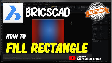 BricsCAD How To Fill Rectangle