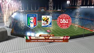 FIFA 10 PS3 | Italy vs Denmark FIFA World Cup 2010 - 1/8 Stage