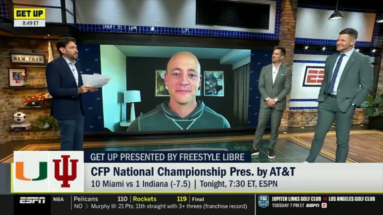 GET UP | "This version of Beck can outplay Mendoza" - Jordan Rodgers on CFP Finals: Miami vs Indiana
