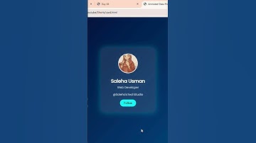 ✨ Create a Stunning Profile Card with CSS Only! | Web Design Magic #Shorts