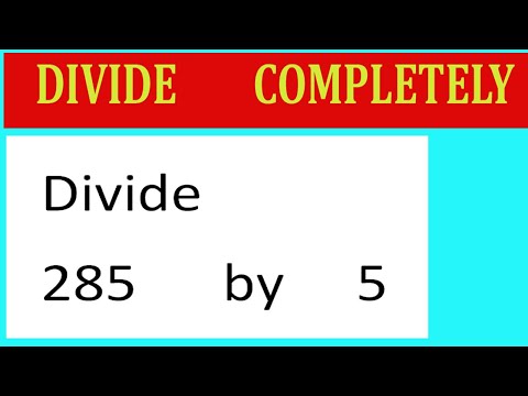 5→9   5時から9時まで Divide 285 by 5 - YouTube