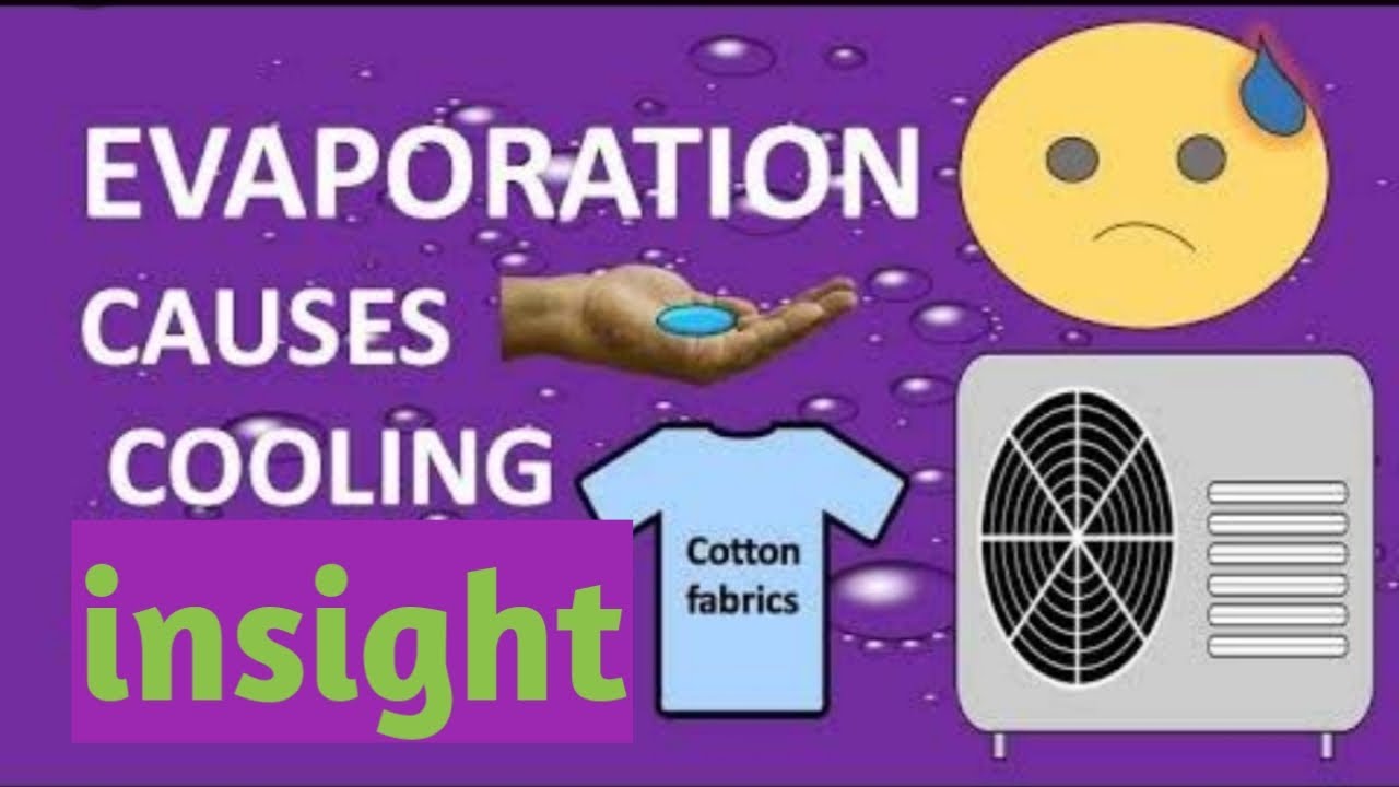 How does evaporation cause cooling. YouTube