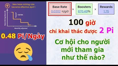 Tốc độ khai thác Pi cơ bản mới nhất (ngày 01.04.2022). Cơ hội cho người mới tham gia có còn không?