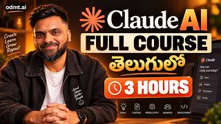 Full Claude AI Full Course in Telugu 2026 | 3 Hours Complete Tutorial for Beginners Update