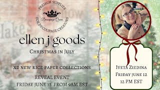 NEW rice paper collection reveal event! Iveta Ziedina - 12pm EST