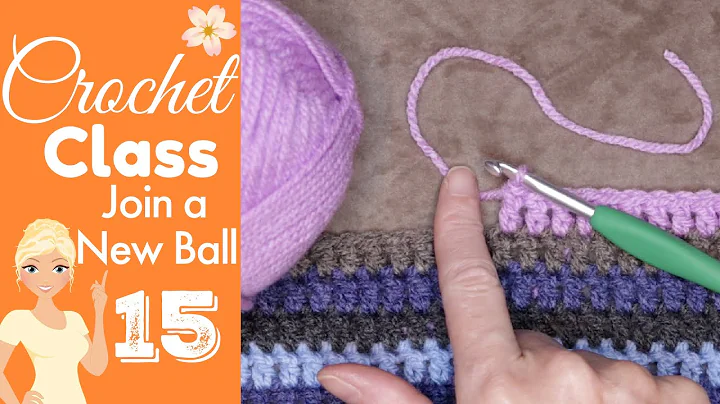 How to Join a New Ball of Yarn 👉  CROCHET CLASS 15 📚 Joining Yarn Middle of Row