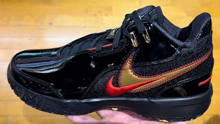 Nike LeBron NXXT Gen AMPD Black Metallic Gold Basketball Shoes