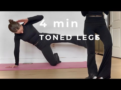 4-Minute Pilates for Toned Legs & Slim Waist