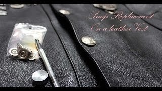 How to Set Snaps in Leather (video demo)