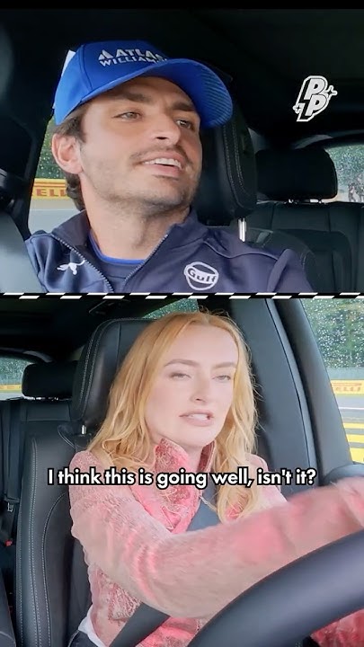 Go Left, Right Carlos Sainz?! 🙂‍↔️ Is @AmeliaDimoldenberg Closer To Passing Her Driving Test? 📺
