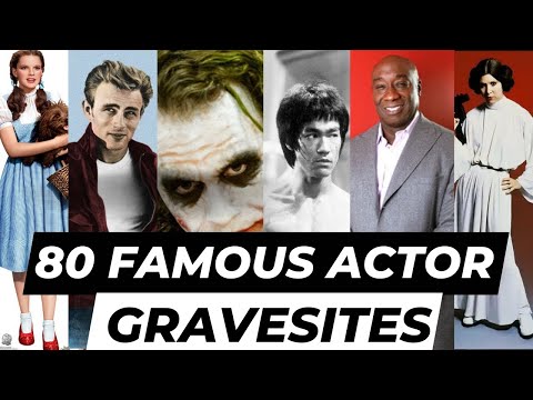 I Visit 80 Famous Actors Graves [Celebrity Graves Montage]