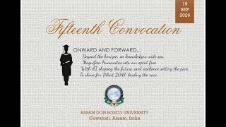 Details ADBU 15th Convocation - 16th Sep 2026 Guide