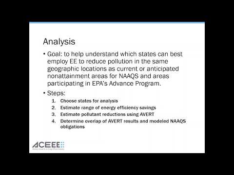 Webinar: Mission Attainment: Incorporating Pollution Reductions from Energy Efficiency in States